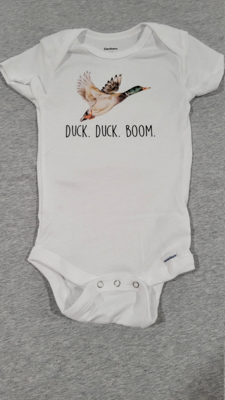 Duck Hunting Boom - Baby Boy Girl Clothes Infant Bodysuit Funny Cute Newborn Onesie