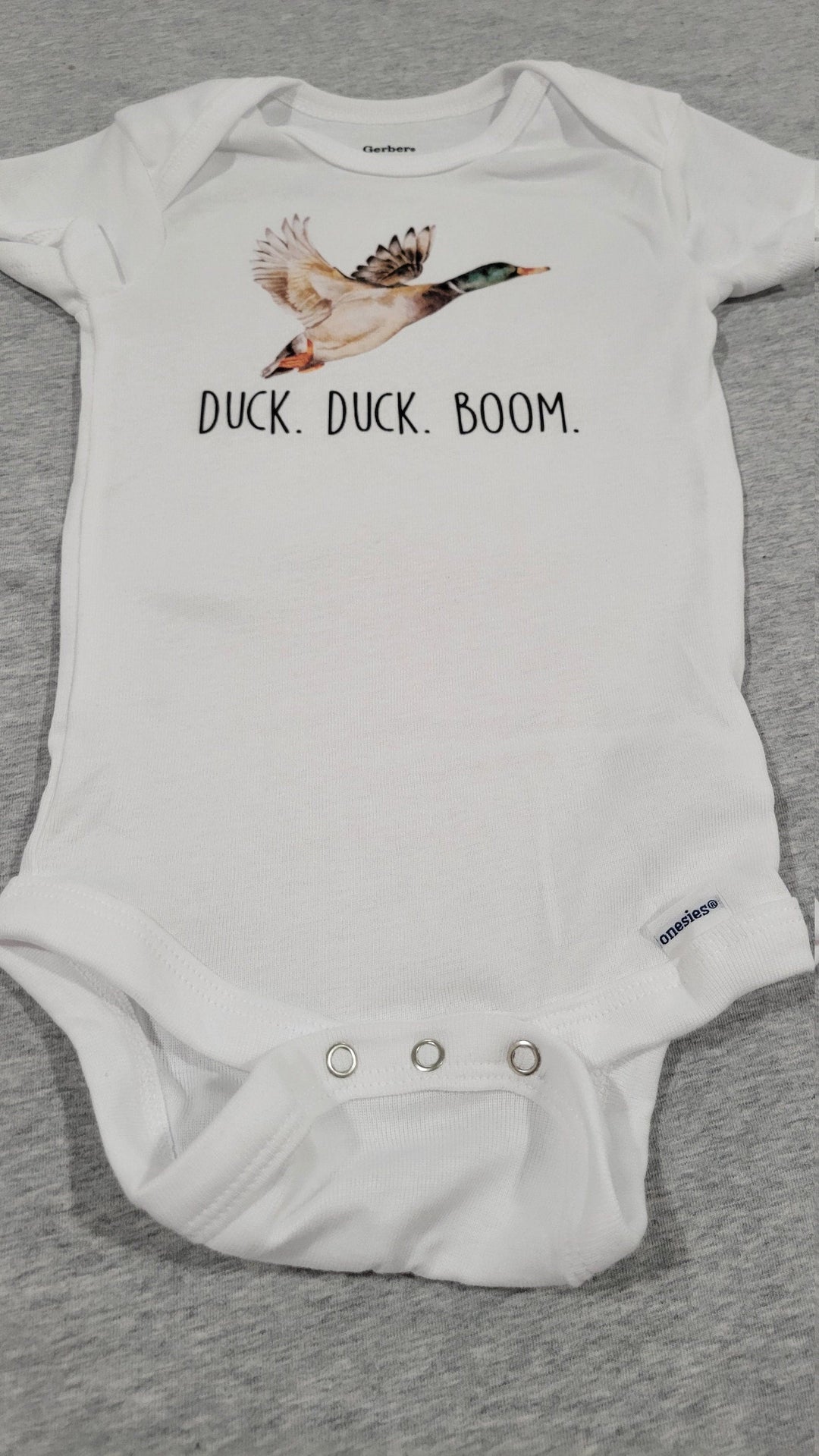 Duck Hunting Boom - Baby Boy Girl Clothes Infant Bodysuit Funny Cute Newborn Onesie