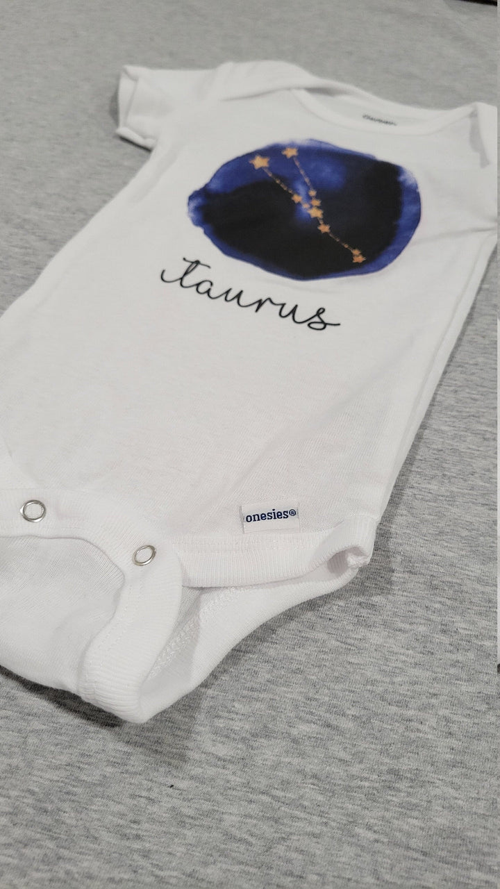 Taurus Zodiac - Baby Boy Girl Clothes Infant Bodysuit Funny Cute Newborn Onesie