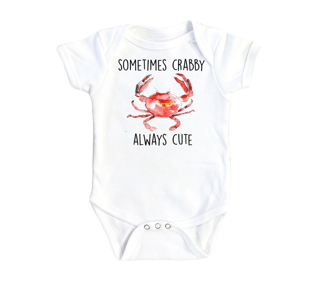 Crab Always Cute - Baby Boy Girl Clothes Infant Bodysuit Funny Newborn Onesie