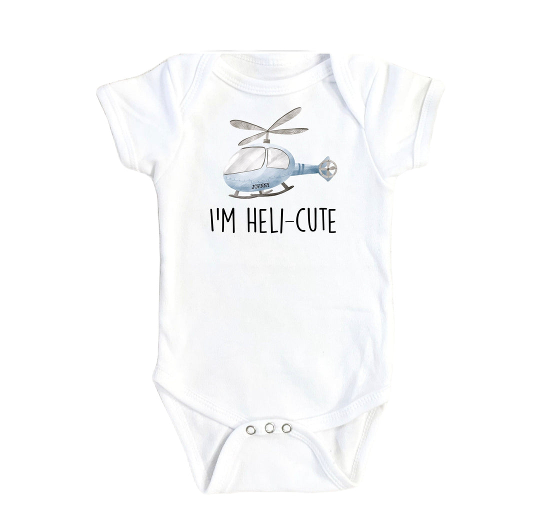 Helicopter Cute - Baby Boy Girl Clothes Infant Bodysuit Funny Newborn Onesie