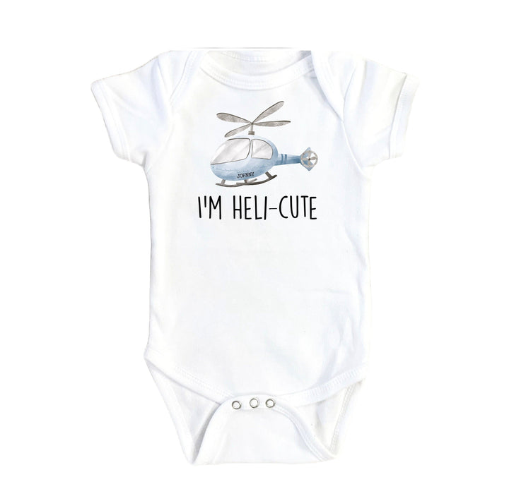 Helicopter Cute - Baby Boy Girl Clothes Infant Bodysuit Funny Newborn Onesie