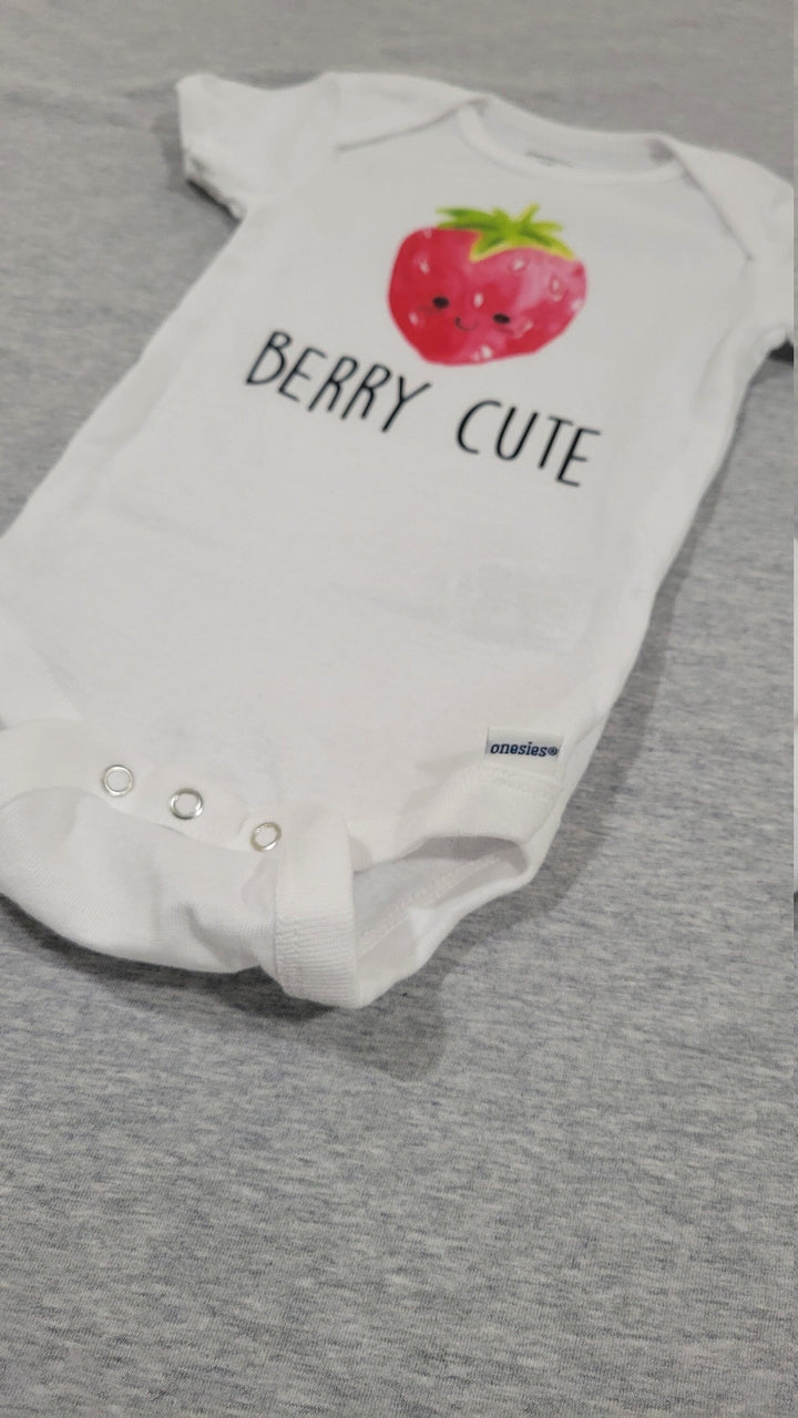 Strawberry Cute - Baby Boy Girl Clothes Infant Bodysuit Funny Newborn 1A Onesie