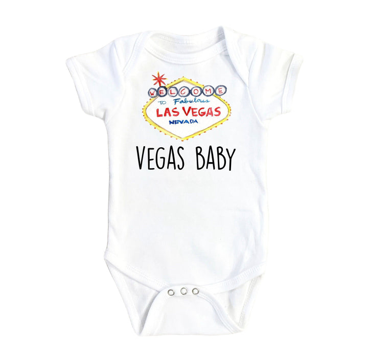 Las Vegas - Baby Boy Girl Clothes Infant Bodysuit Funny Cute Newborn 1E Onesie