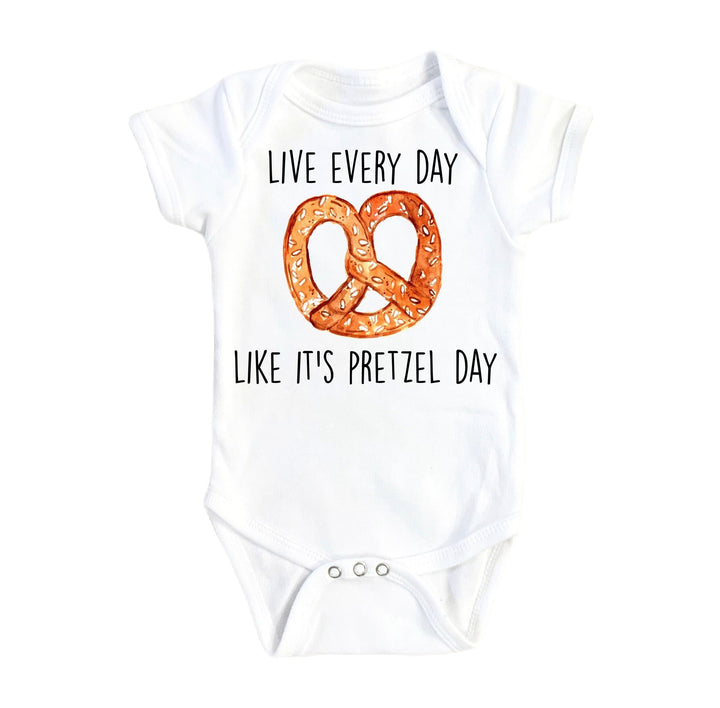 Pretzel - Baby Boy Girl Clothes Infant Bodysuit Funny Cute Newborn 1C Onesie