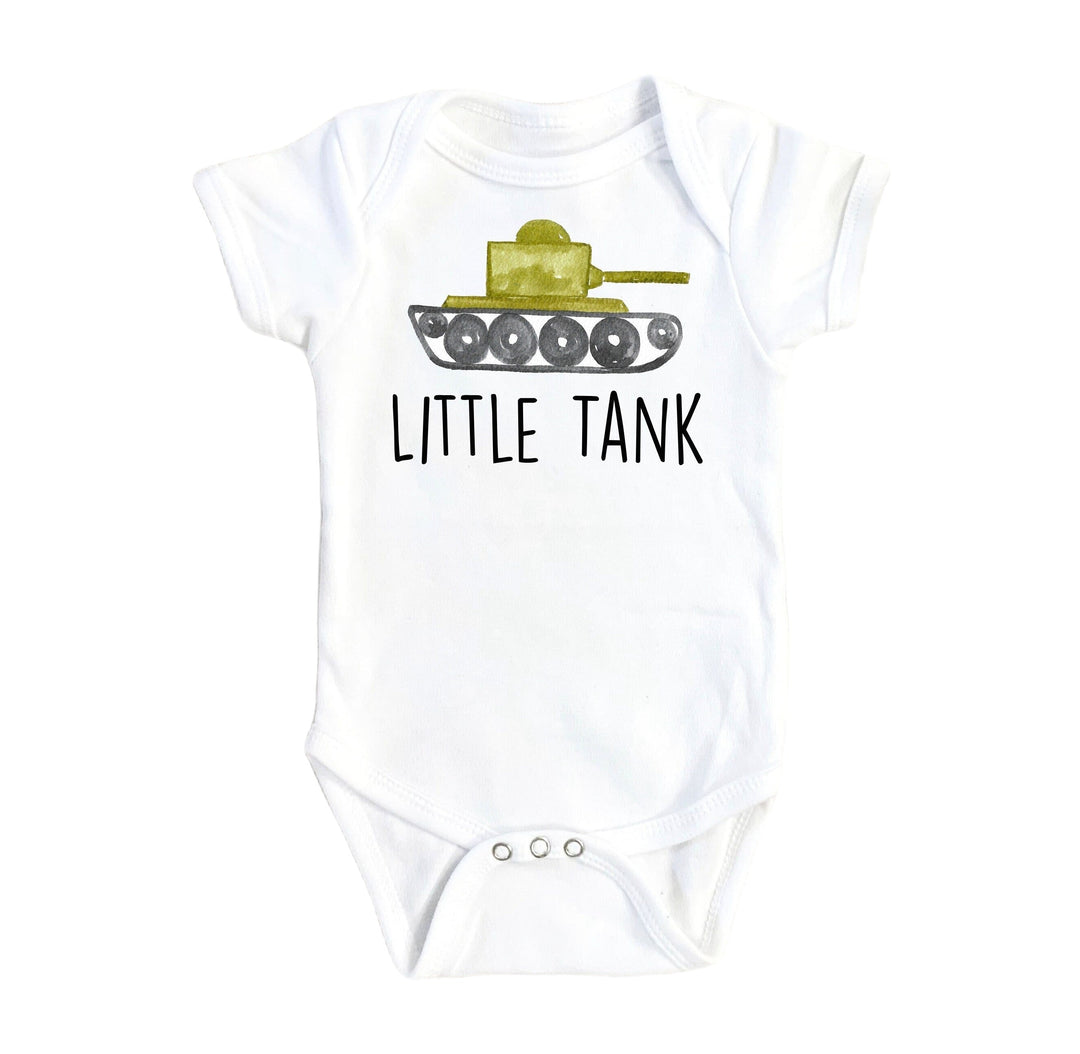 Military Tank - Baby Boy Girl Clothes Infant Bodysuit Funny Cute Newborn Onesie