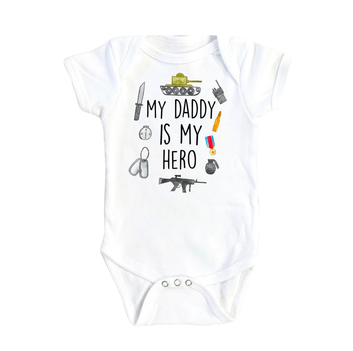 Daddy Hero - Baby Boy Girl Clothes Infant Bodysuit Funny Cute Newborn Onesie