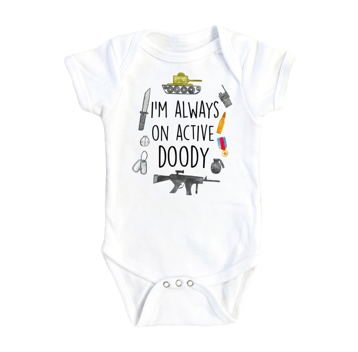 Military Doody - Baby Boy Girl Clothes Infant Bodysuit Funny Cute Newborn Onesie