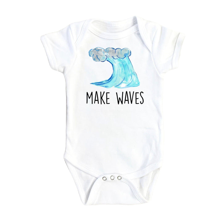 Surfer Waves - Baby Boy Girl Clothes Infant Bodysuit Funny Cute Newborn Onesie