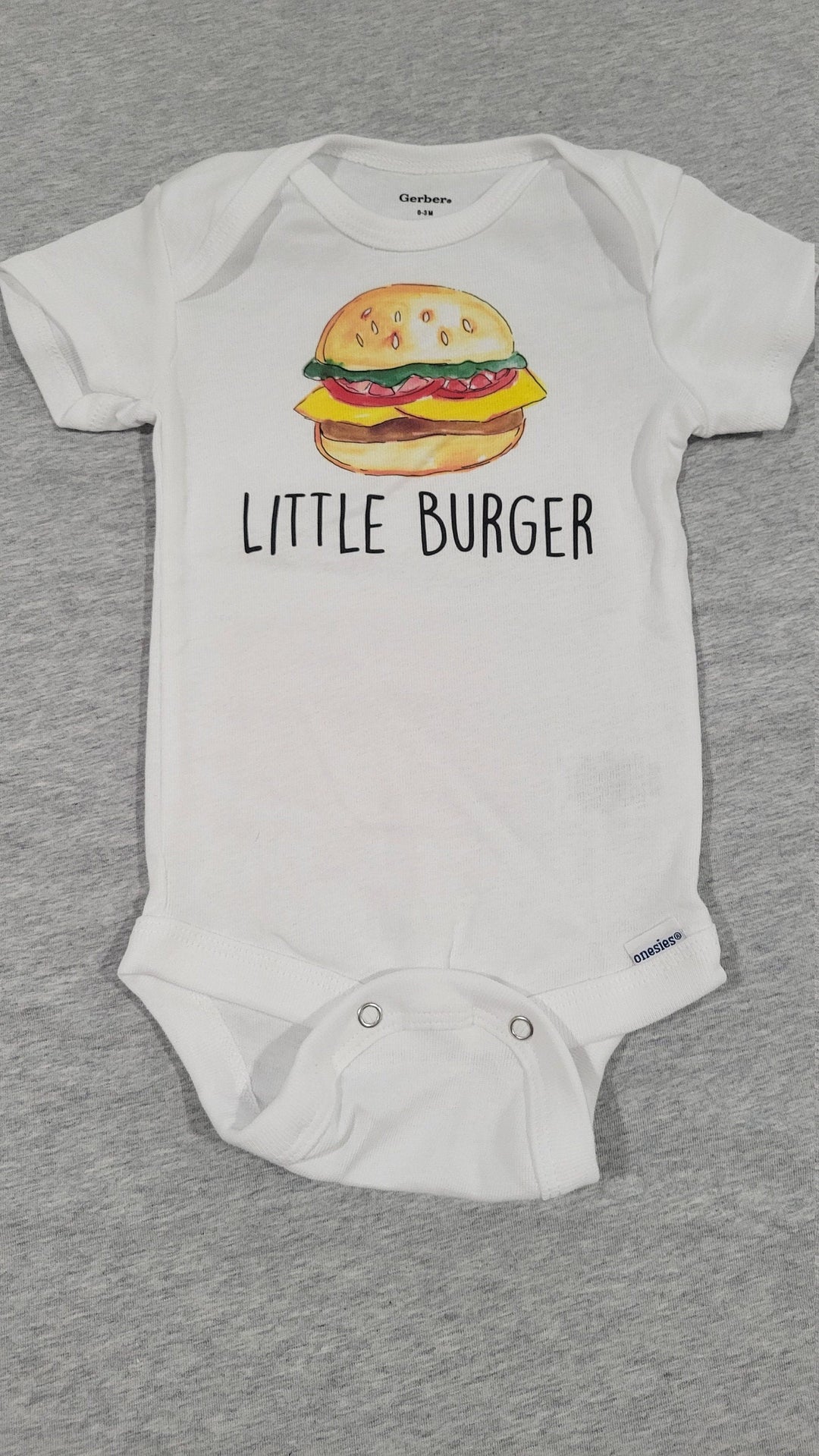 Little Burger - Baby Boy Girl Clothes Infant Bodysuit Funny Cute Newborn Onesie