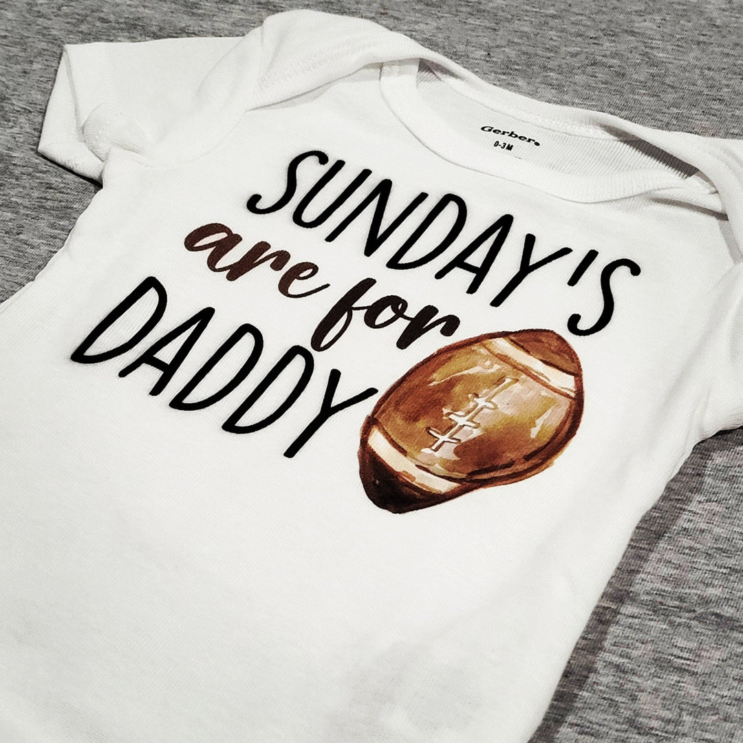 Football Sunday - Baby Boy Girl Clothes Infant Bodysuit Funny Cute Newborn Onesie