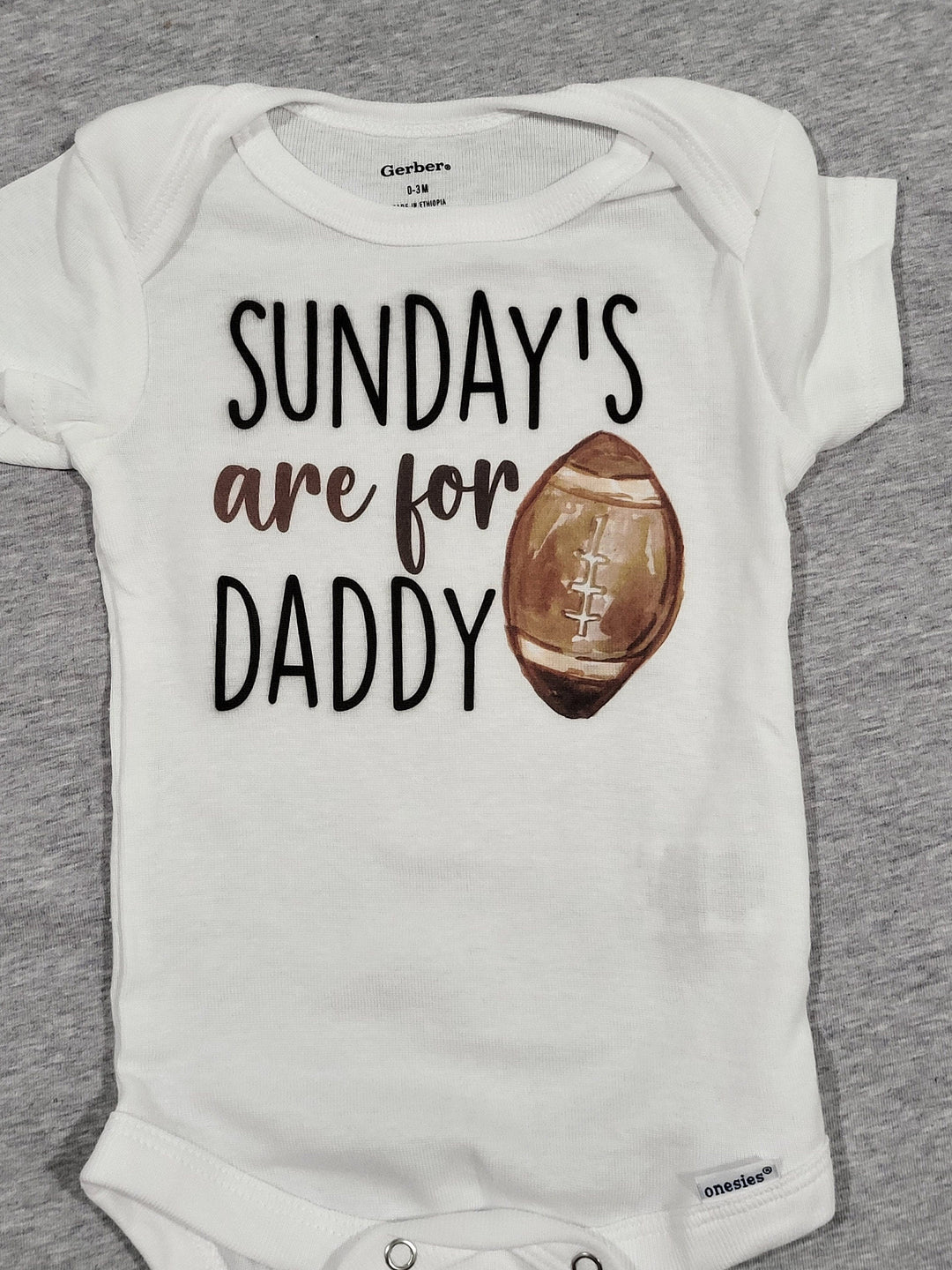 Football Sunday - Baby Boy Girl Clothes Infant Bodysuit Funny Cute Newborn Onesie