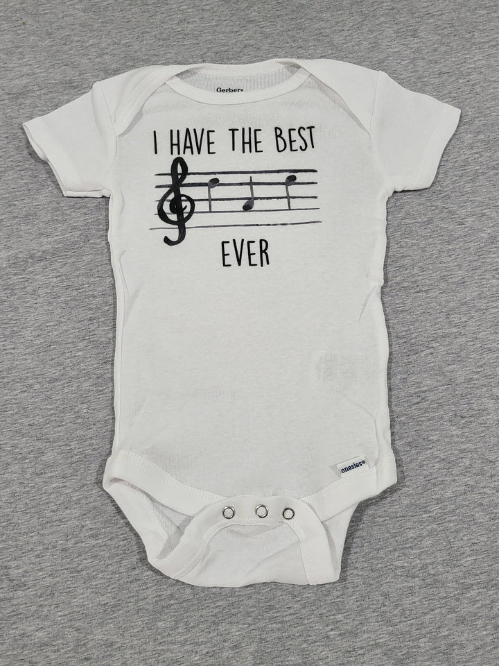 Best Dad Musician - Baby Boy Girl Clothes Infant Bodysuit Funny Cute Newborn Onesie