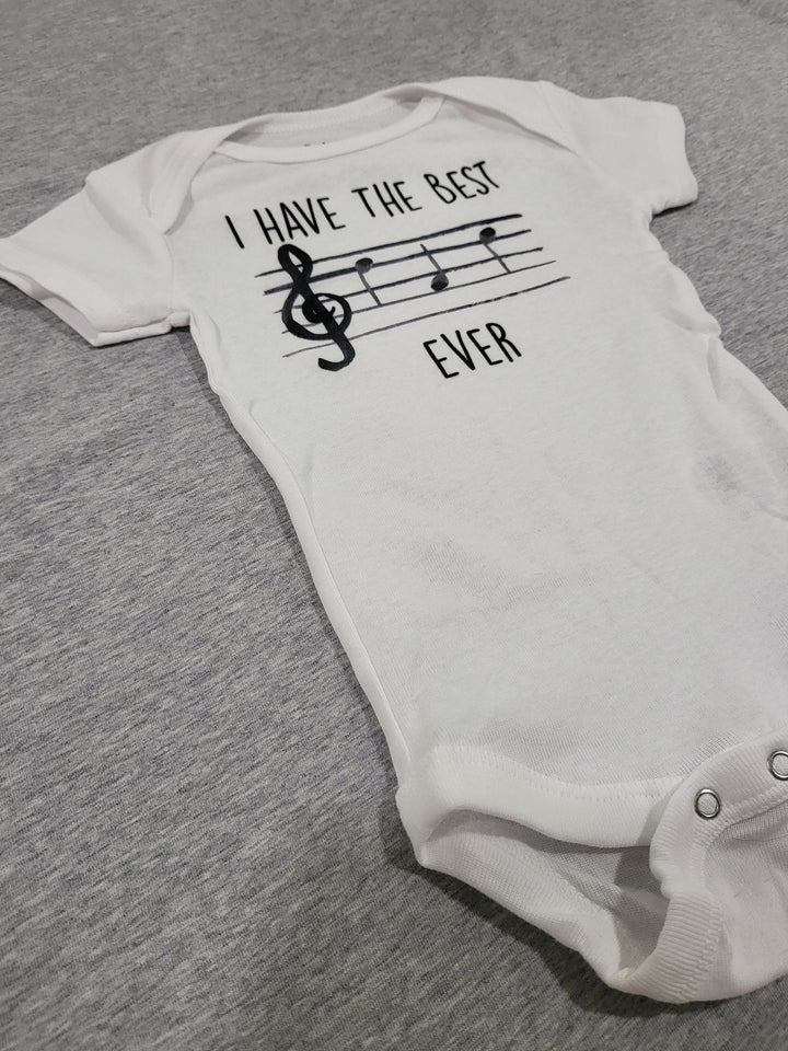 Best Dad Musician - Baby Boy Girl Clothes Infant Bodysuit Funny Cute Newborn Onesie