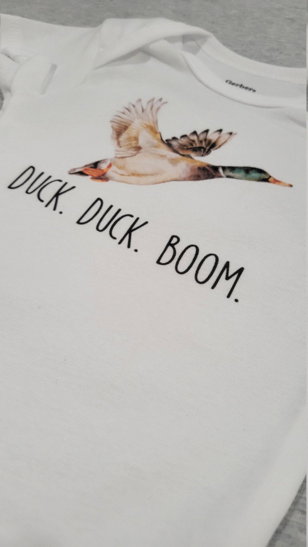 Duck Hunting Boom - Baby Boy Girl Clothes Infant Bodysuit Funny Cute Newborn Onesie