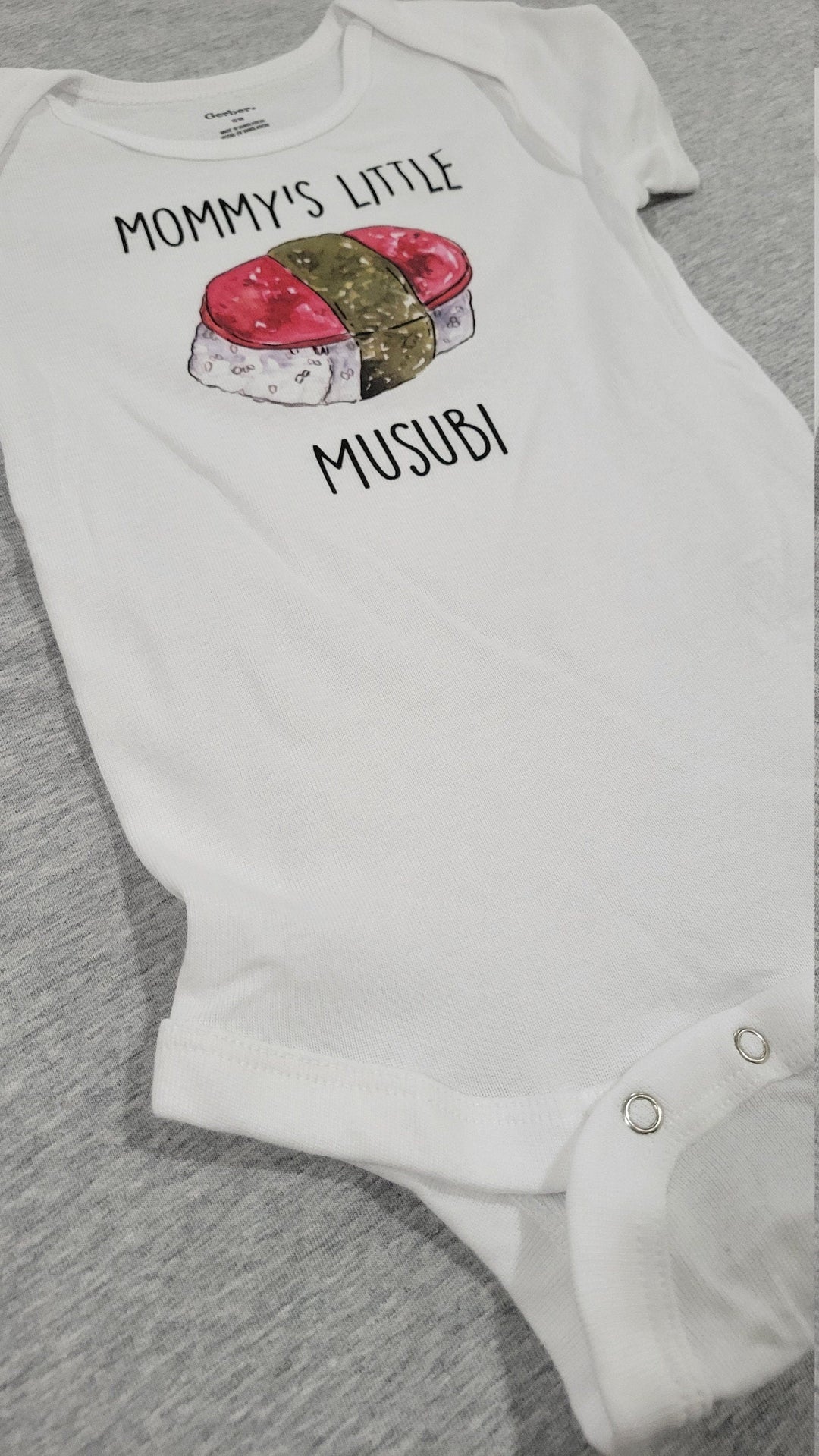 Spam Musubi Mommy - Baby Boy Girl Clothes Infant Bodysuit Funny Cute Newborn Onesie