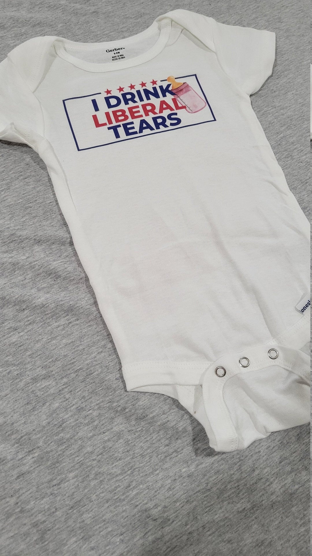 Liberal Tears - Baby Boy Girl Clothes Infant Bodysuit Funny Cute Newborn Onesie