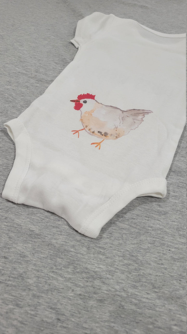 Chicken Guess What - Baby Boy Girl Clothes Infant Bodysuit Funny Cute Newborn Onesie