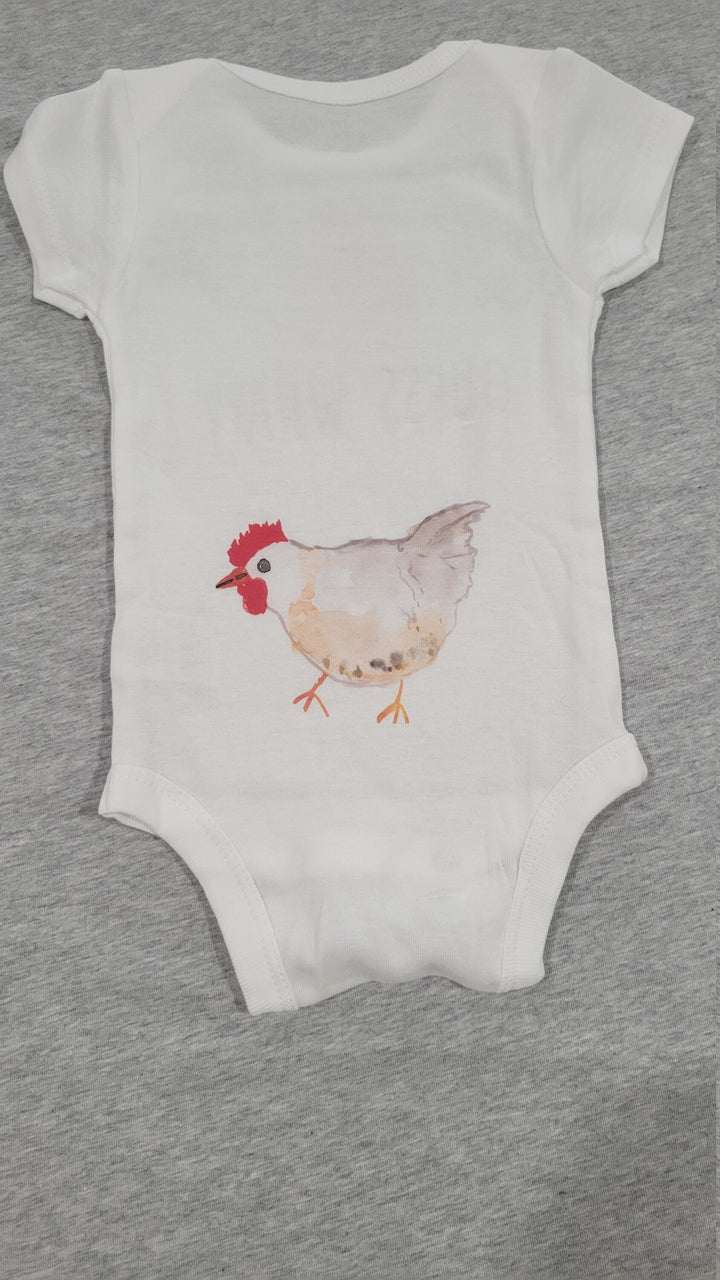 Chicken Guess What - Baby Boy Girl Clothes Infant Bodysuit Funny Cute Newborn Onesie