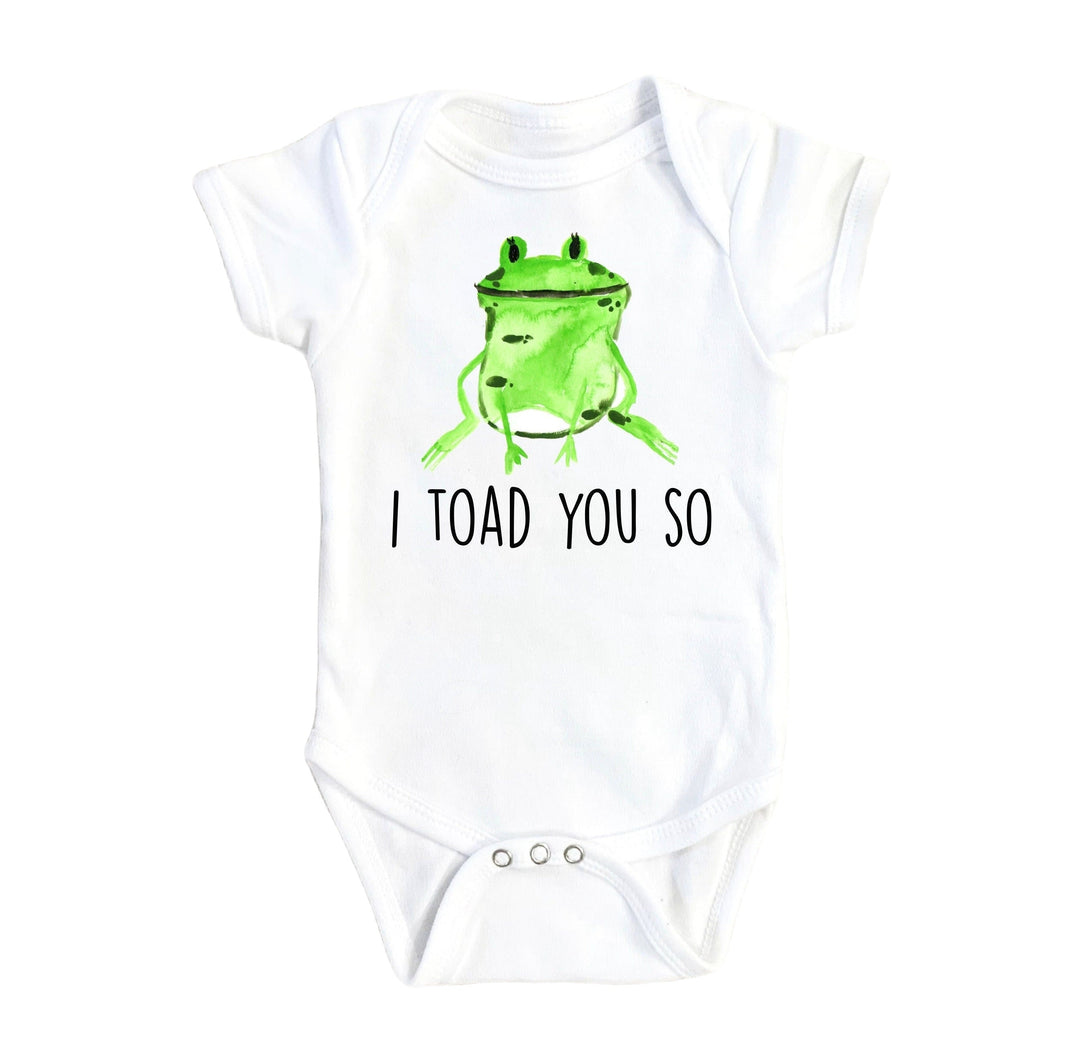 Frog Toad You So - Baby Boy Girl Clothes Infant Bodysuit Funny Cute Newborn Onesie