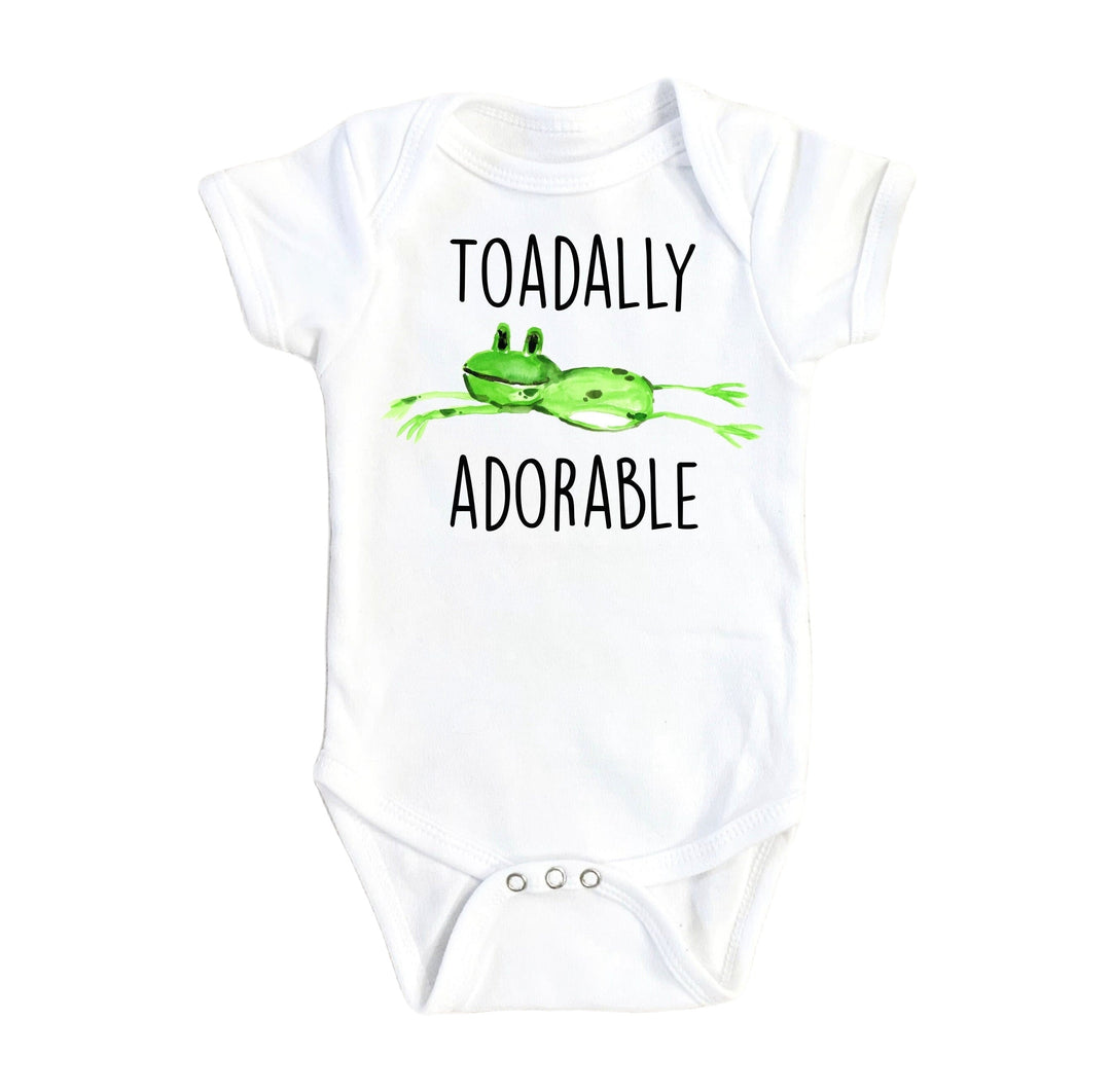 Frog Toadally - Baby Boy Girl Clothes Infant Bodysuit Funny Cute Newborn Onesie