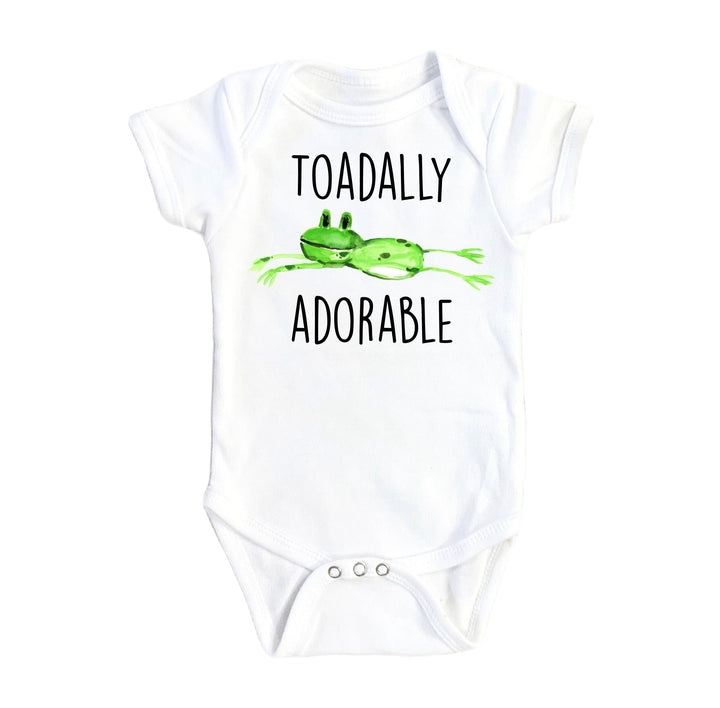 Frog Toadally - Baby Boy Girl Clothes Infant Bodysuit Funny Cute Newborn Onesie