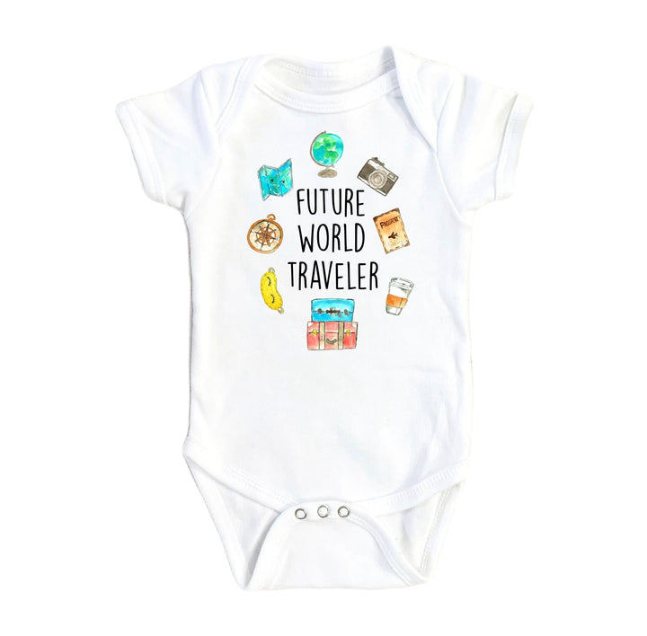 Traveler World - Baby Boy Girl Clothes Infant Bodysuit Funny Cute Newborn Onesie