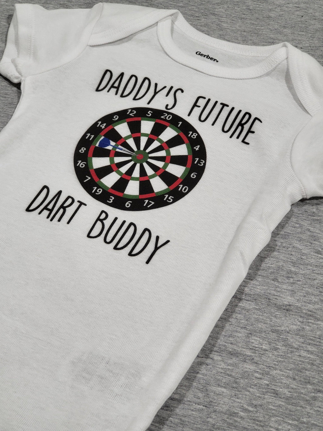 Darts Buddy - Baby Boy Girl Clothes Infant Bodysuit Funny Cute Newborn Onesie