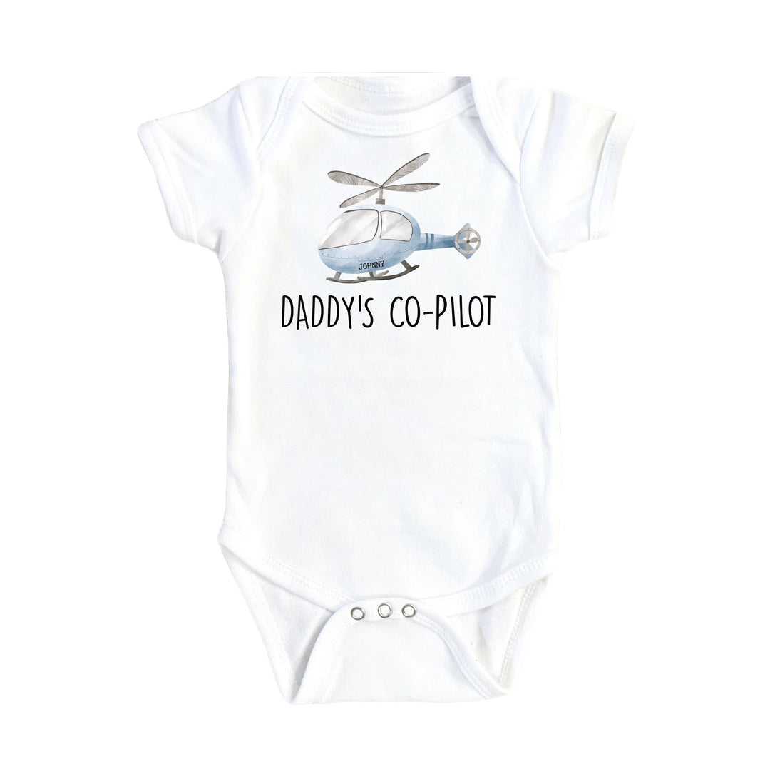 Helicopter Copilot - Baby Boy Girl Clothes Infant Bodysuit Funny Cute Newborn Onesie