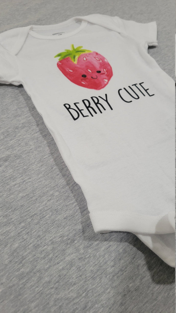 Strawberry Cute - Baby Boy Girl Clothes Infant Bodysuit Funny Newborn 1A Onesie