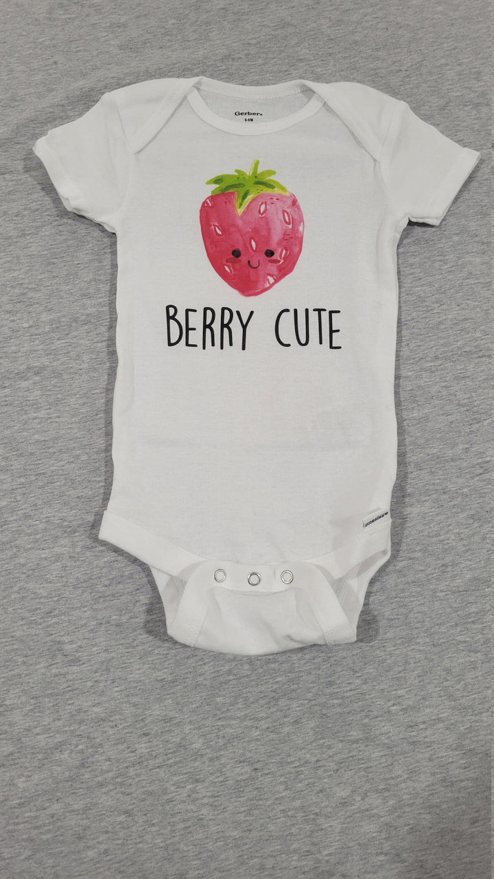 Strawberry Cute - Baby Boy Girl Clothes Infant Bodysuit Funny Newborn 1A Onesie