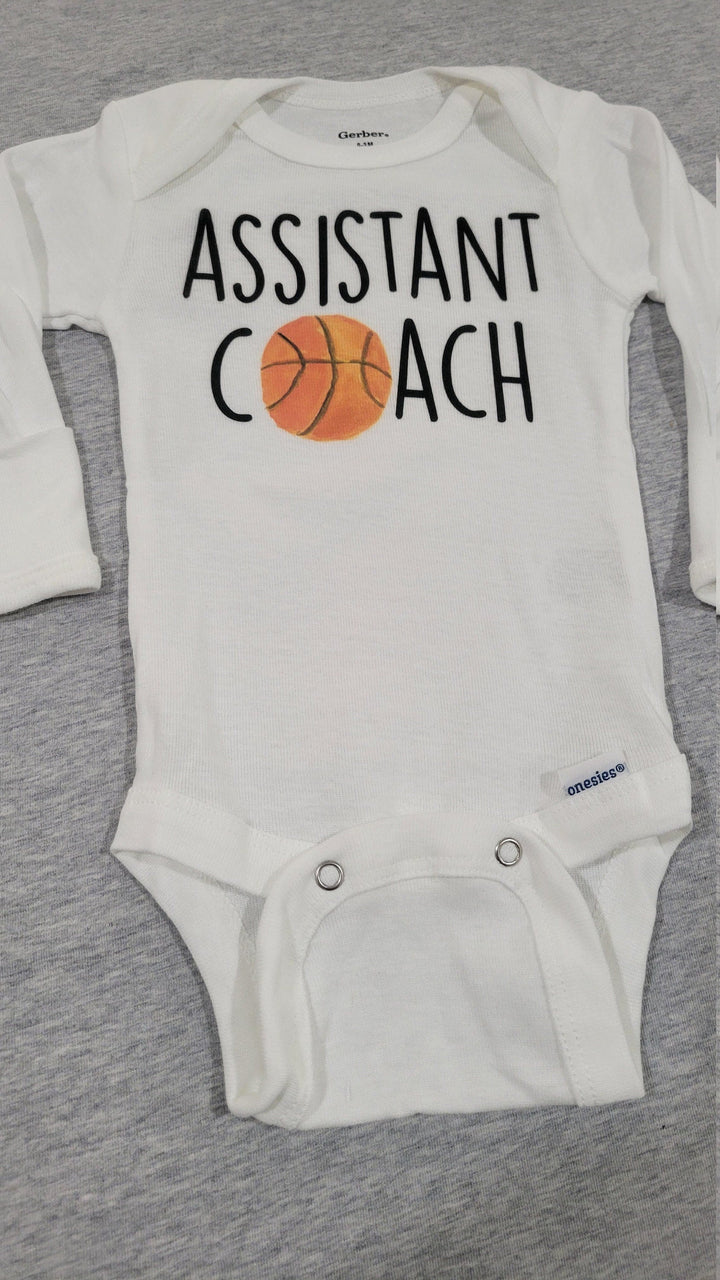 Assistant Basketball - Baby Boy Girl Clothes Infant Bodysuit Funny Cute Newborn Onesie