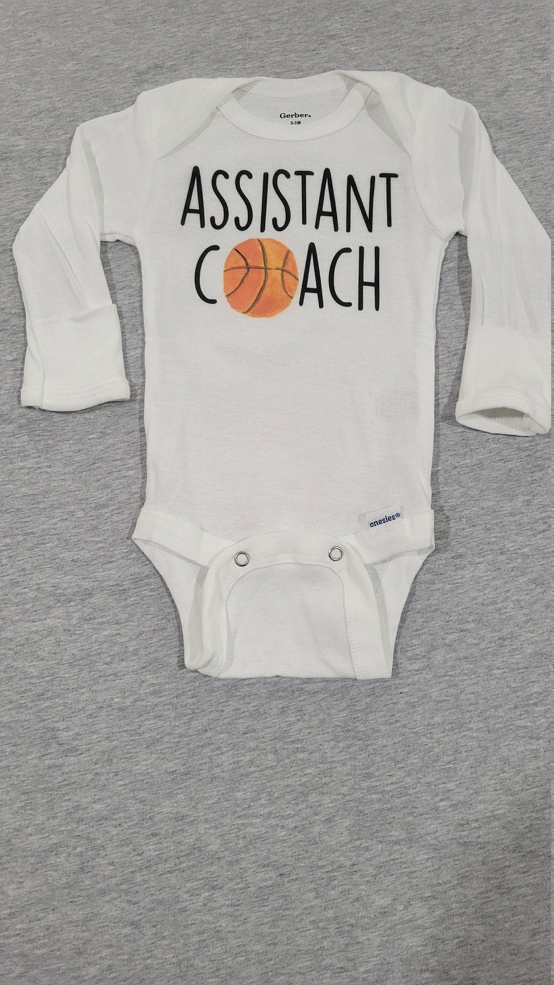 Assistant Basketball - Baby Boy Girl Clothes Infant Bodysuit Funny Cute Newborn Onesie