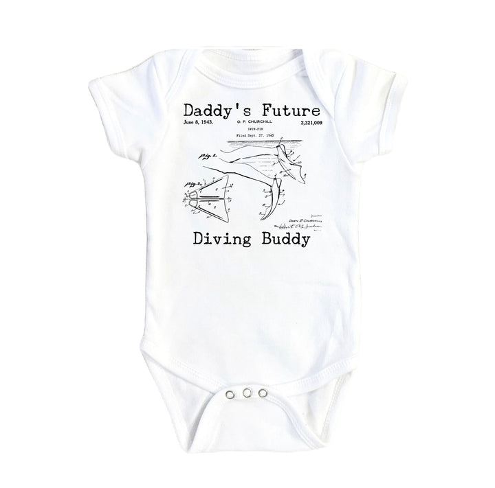 Scuba Diving Patent - Baby Boy Girl Clothes Infant Bodysuit Funny Cute Newborn Onesie