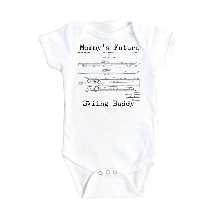 Skiing Patent - Baby Boy Girl Clothes Infant Bodysuit Funny Cute Newborn Onesie