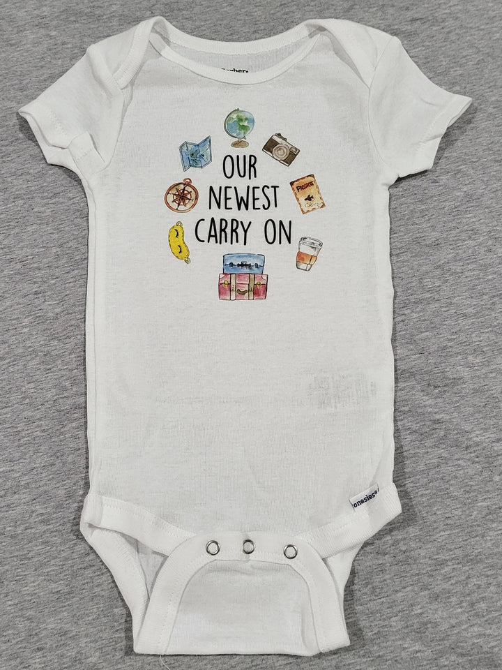 Travel Carry On - Baby Boy Girl Clothes Infant Bodysuit Funny Cute Newborn 1B Onesie