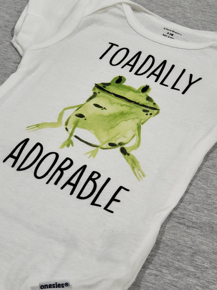 Frog Adorable - Baby Boy Girl Clothes Infant Bodysuit Funny Cute Newborn Onesie