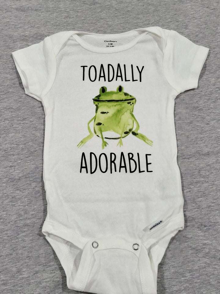 Frog Adorable - Baby Boy Girl Clothes Infant Bodysuit Funny Cute Newborn Onesie