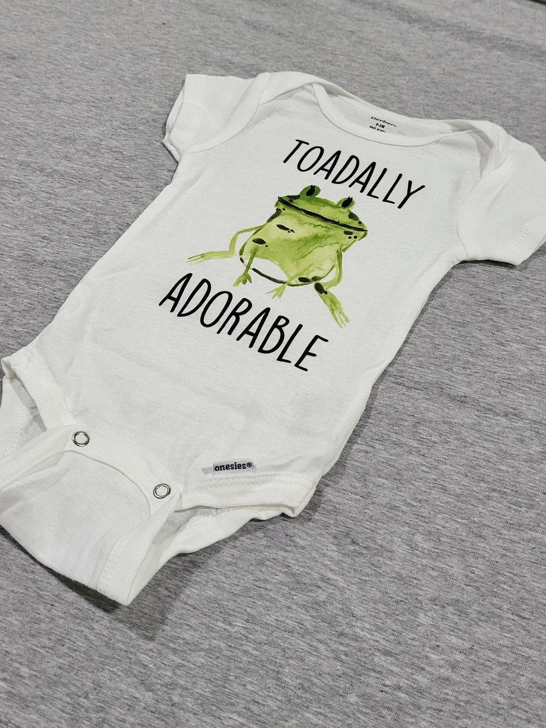 Frog Adorable - Baby Boy Girl Clothes Infant Bodysuit Funny Cute Newborn Onesie