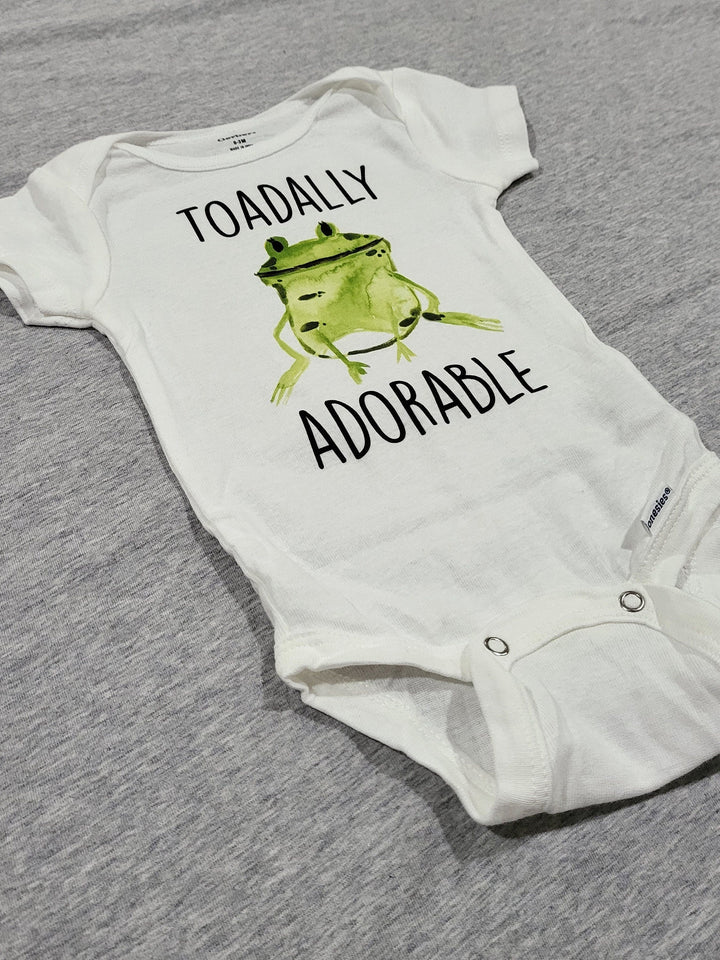 Frog Adorable - Baby Boy Girl Clothes Infant Bodysuit Funny Cute Newborn Onesie