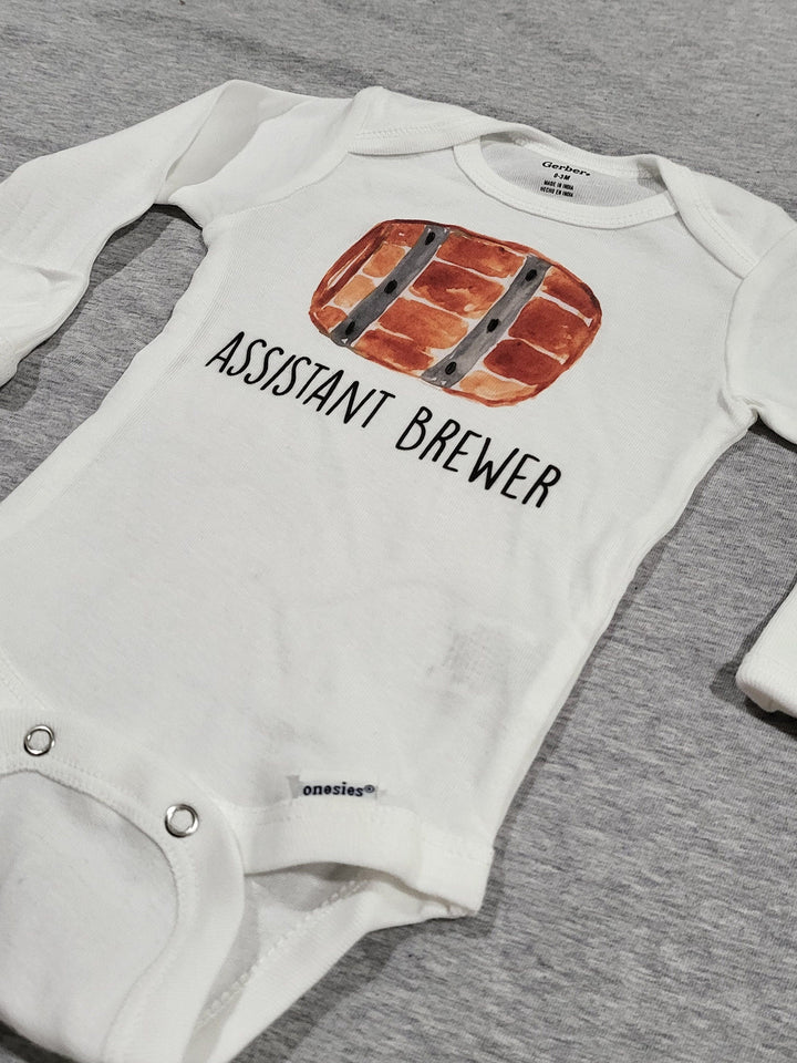 Beer Assistant - Baby Boy Girl Clothes Infant Bodysuit Funny Cute Newborn Onesie