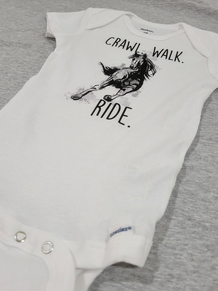 Horse Ride - Baby Boy Girl Clothes Infant Bodysuit Funny Cute Newborn Onesie