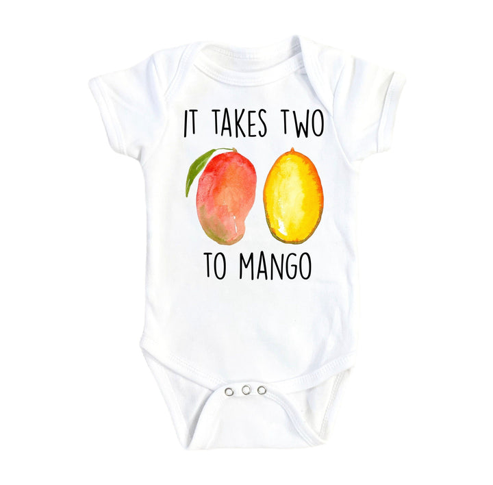 Mango Two - Baby Boy Girl Clothes Infant Bodysuit Funny Cute Newborn Onesie