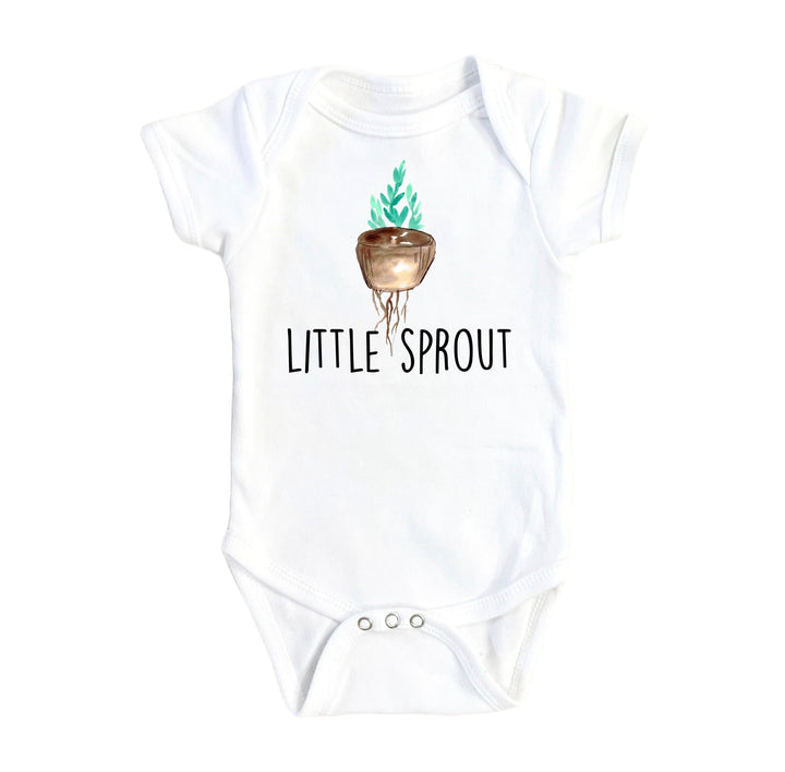 Plant Sprout Little - Baby Boy Girl Clothes Infant Bodysuit Funny Cute Newborn Onesie