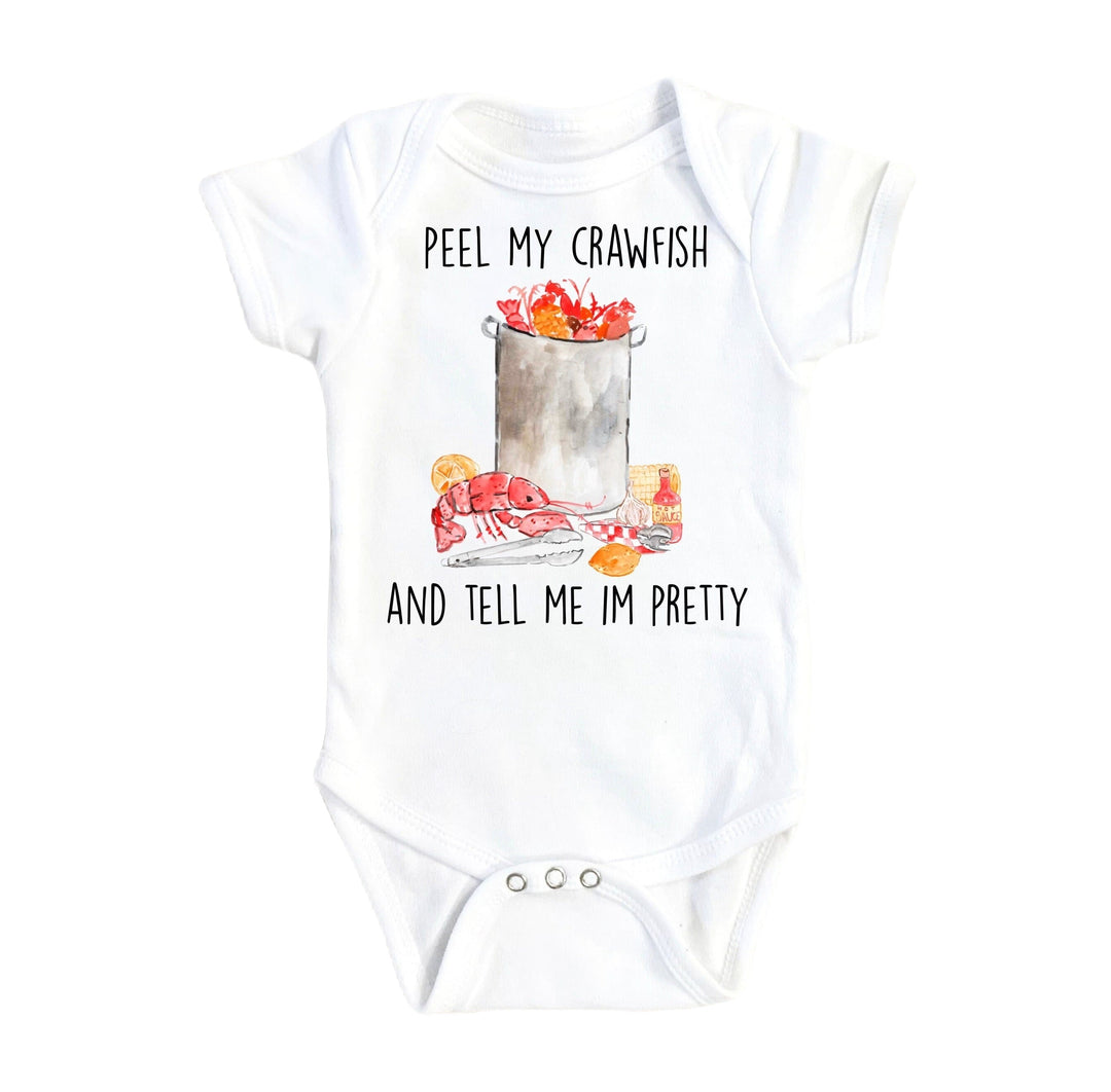 Crawfish Pot Pretty - Baby Boy Girl Clothes Infant Bodysuit Funny Cute Newborn Onesie