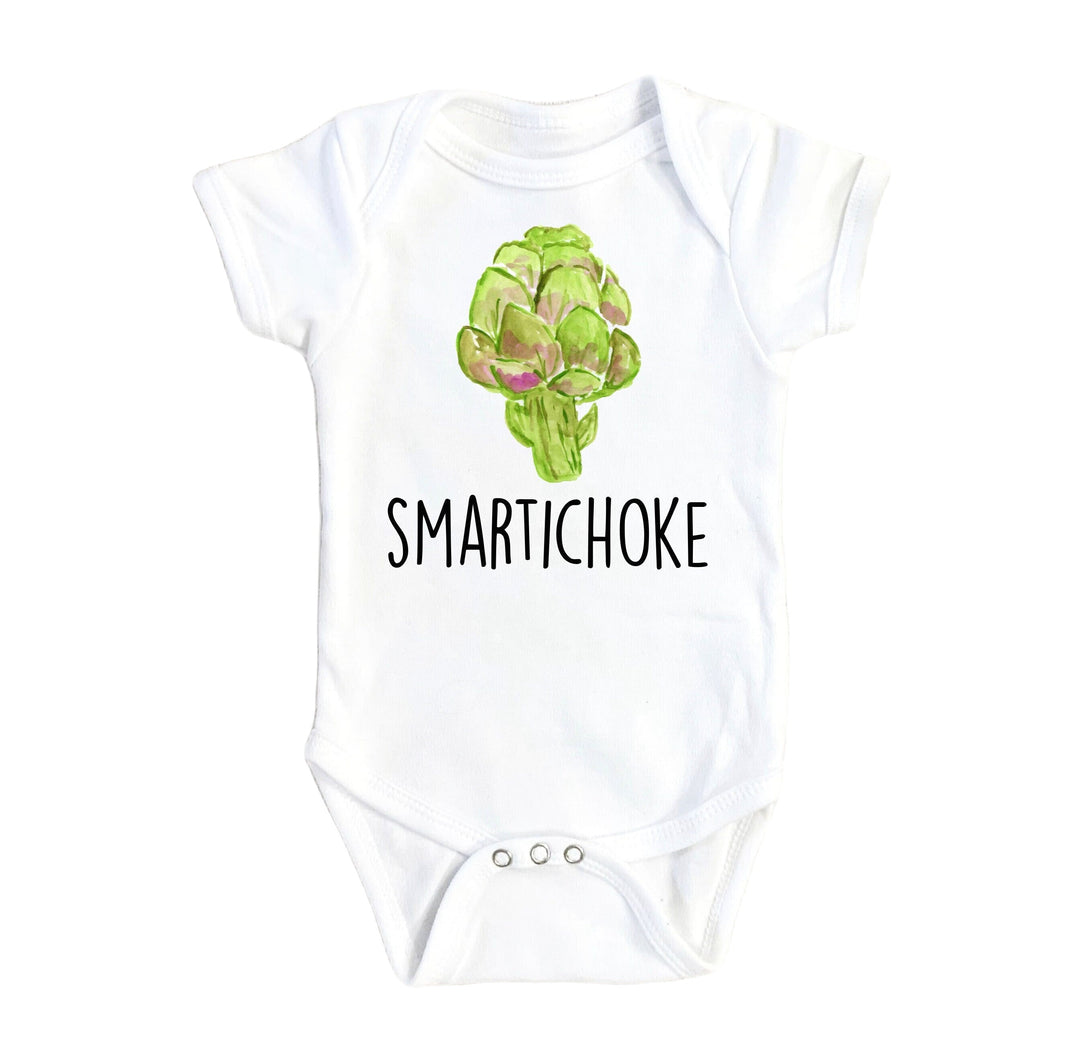 Artichoke Smart - Baby Boy Girl Clothes Infant Bodysuit Funny Cute Newborn Onesie