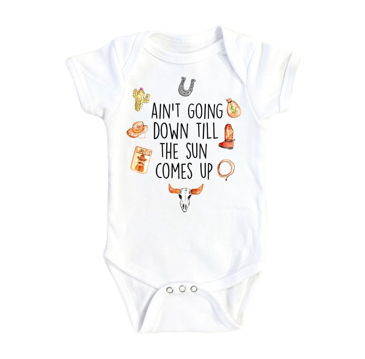 Cowboy Sleeping - Baby Boy Girl Clothes Infant Bodysuit Funny Cute Newborn Onesie