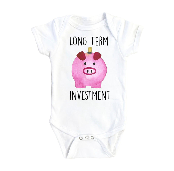 Finance Pig - Baby Boy Girl Clothes Infant Bodysuit Funny Cute Newborn Onesie