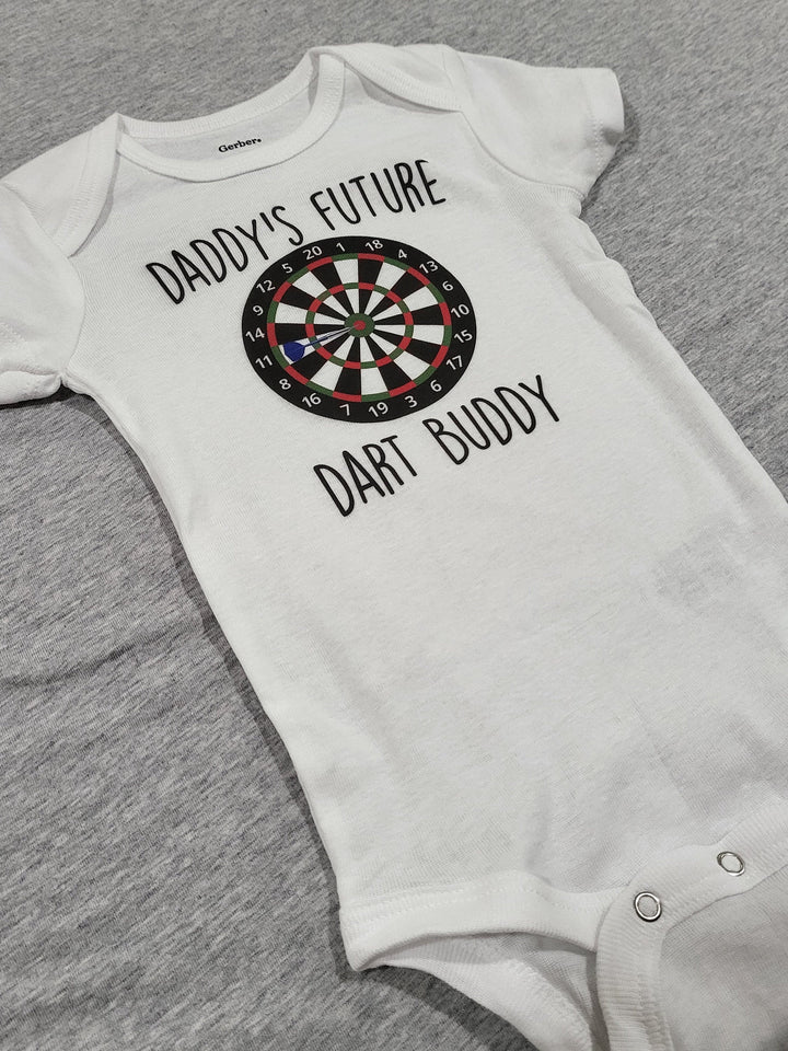 Darts Buddy - Baby Boy Girl Clothes Infant Bodysuit Funny Cute Newborn Onesie