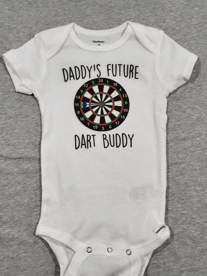 Darts Buddy - Baby Boy Girl Clothes Infant Bodysuit Funny Cute Newborn Onesie